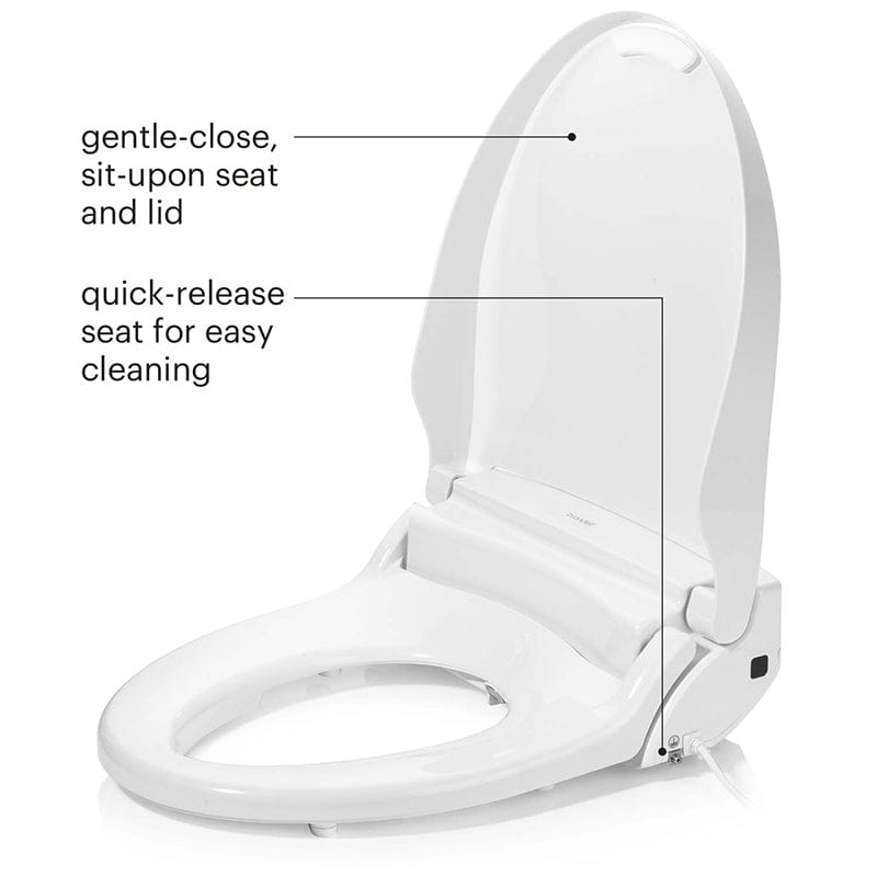 brondell swash em617 bidet toilet seat gentle close