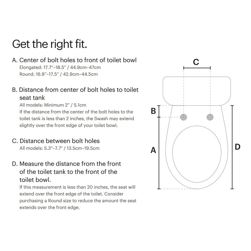 brondell swash thinline t22 bidet toilet seat fit guide