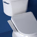 brondell swash thinline t22 bidet toilet seat top view with blue background