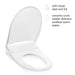 brondell swash thinline t44 bidet toilet seat soft close lid