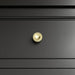Brookfield 36 Inch Single Vanity in Black Onyx Champagne Brass Knob
