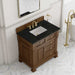 Brookfield 36 Inch Single Vanity in Honey Oak With Phantome Eclos Top