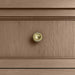 Brookfield 36 Inch Single Vanity in Pecan Champagne Brass Knob