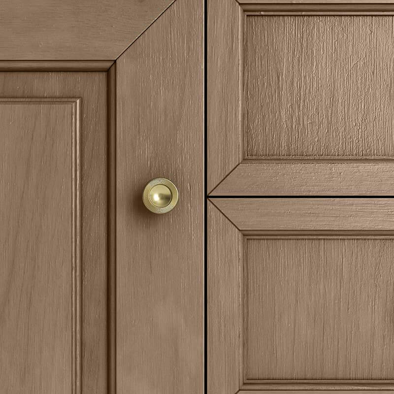 Brookfield 36" Single Vanity in Pecan Champagne Brass Hardware