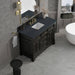 Brookfield 48" Single Vanity in Black Onyx With Charcoal Soapstone Silestone Top