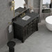 Brookfield 48" Single Vanity in Black Onyx With Parisien Bleu Silestone Top