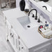 Brookfield 48" Single Vanity in Bright White With White Zeus Silestone Top