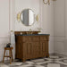 Brookfield 48" Single Vanity in Honey Oak With Charcoal Soapstone Silestone Top