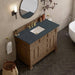 Brookfield 48" Single Vanity in Pecan With Charcoal Soapstone Silestone Top
