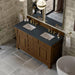 Brookfield 60" Double Vanity Honey Oak With Charcoal Soapstone Silestone Top