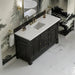 Brookfield 60 Inch Single Vanity Black Onyx With Eternal Jasmine Pearl Silestone Top