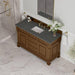 Brookfield 60 Inch Single Vanity Honey Oak With Parisien Bleu Silestone Top