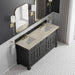 Brookfield 72 Inch Double Vanity in Black Onyx With Tajnar Eclos Top
