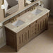 Brookfield 72 Inch Double Vanity in Pecan With Tajnar Eclos Top