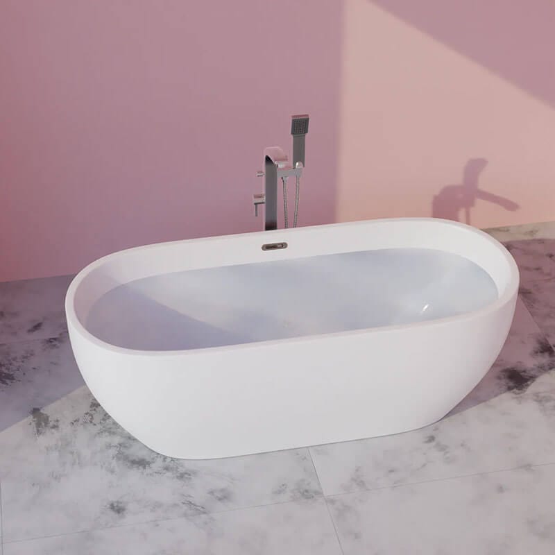 Bryn B6730 67 x 30 Freestanding Soaker Tub Oval Soaking Tub