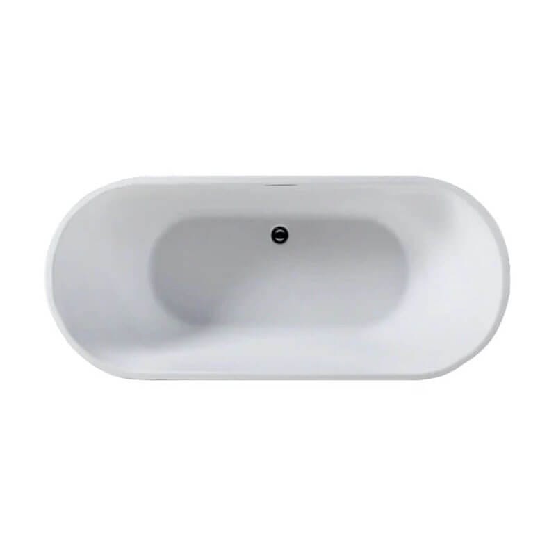 Bryn B6730 67 x 30 inch Freestanding Soaker Tub Centered Drain