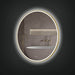 Camden Led Mirror Brushed Gold Front View