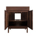 Carina 30 inch Single Vanity Coffee Teak Cabinet Only Open