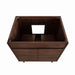 Carina 36 Single Vanity Coffee Teak Cabinet Only Top View