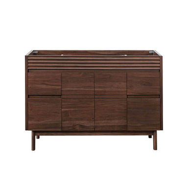 Carina 48 inch Single Vanity Coffee Teak Cabinet Only