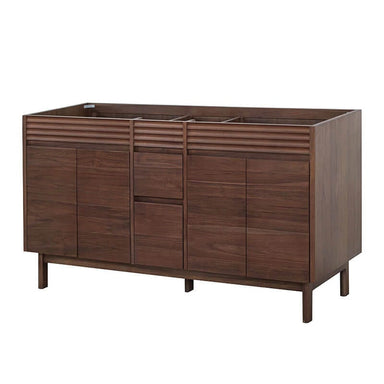 Carina 60 Double Vanity Cabinet Only Corner View