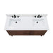 Carina 60 inch Double Vanity in Cala White Engineered Stone