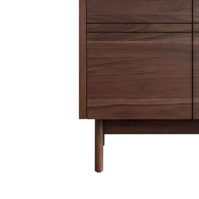 Carina 72 Double Vanity Coffee Teak Cabinet only Base