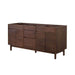 Carina 72 Double Vanity Coffee Teak Cabinet only Corner View