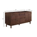 Carina 72 double Vanity Coffee Teak Cabinet only Dimension