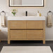 Cascadia 48 Single Bathroom Vanity with Top Weathered Fir Front View Lifestyle
