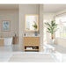 Cecil 36 Single Bathroom Vanity with Top White Oak Front View