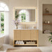 Cecil 48 Single Bathroom Vanity with Top White Oak Fron View