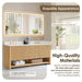 Cecil 72 inch Double Bathroom Vanity with Top White Oak High Quality