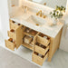 Cedar 48 Single Bathroom Vanity with Top Natural Wood Countertop