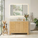 Cedar 48 Single Bathroom Vanity with Top Natural Wood Front View