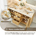 Cedar 60 Double Bathroom Vanity with Top Natural Wood Countertop