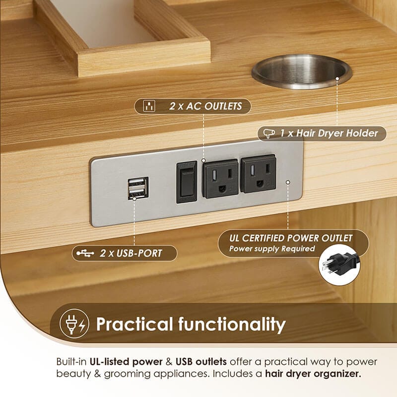 Cedar 72 inch Double Bathroom Vanity with Top Natural Wood Outlet