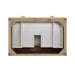 Celeste 36 Inch Single Vanity in Sunwashed Oak With Embossed Shagreen Top View