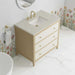 Celeste 36 Inch Single Vanity in Sunwashed Oak With Embossed Shagreen With Siberian Silestone Top