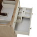 Celeste 36 Inches Single Vanity Sunwashed Oak With Embossed Shagreen Open Drawer