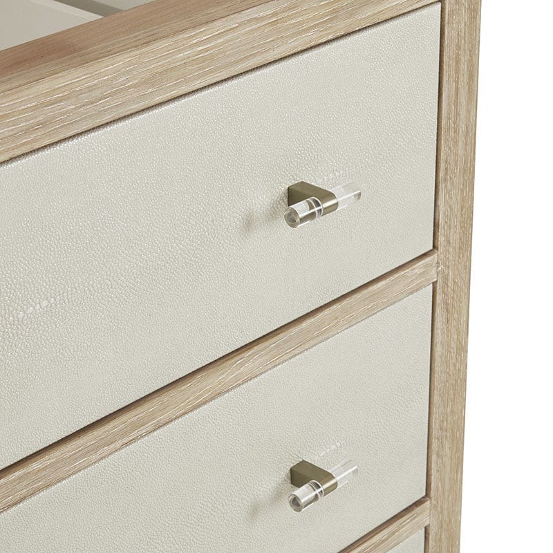 Celeste 36" Single Vanity Sunwashed Oak With Embossed Shagreen Close Up Hardware