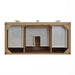 Celeste 48 Inch Single Vanity in Sunwashed Oak With Embossed Shagreen Top View