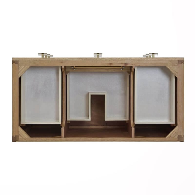 Celeste 48 Inches Single Vanity Sunwashed Oak With Embossed Shagreen Top View