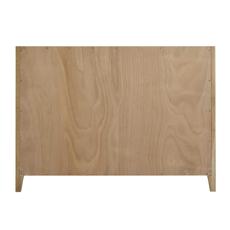 Celeste 48" Single Vanity in Sunwashed Oak With Embossed Shagreen Back View