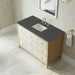 Celeste 48" Single Vanity in Sunwashed Oak With Embossed Shagreen With Parisien Bleu Silestone Top
