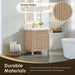 Cerrito 30 Inch Single Bathroom Vanity with Top Natural Oak Durable