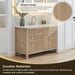 Cerrito 48 inch Single Bathroom Vanity with Top Natural Oak Soft Closing Doors