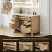 Cerrito 48 Single Bathroom Vanity with Top Natural Oak Ample Storage
