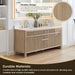Cerrito 72 inch Double Bathroom Vanity with Top Natural Oak Timeless Design