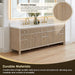 Cerrito 84 Double Bathroom Vanity with Top Natural Oak Timeless Design